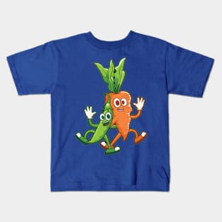 peas and carrots Kids T-Shirt